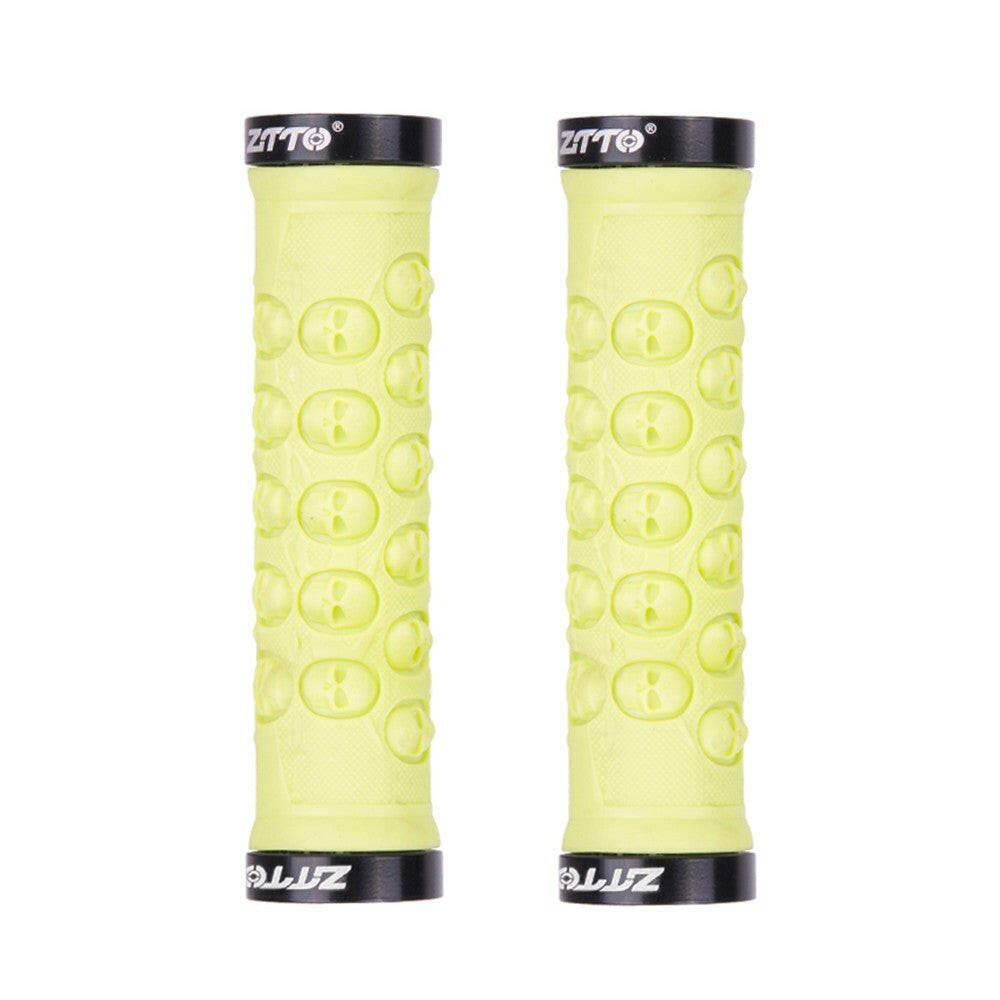 1 Pair MTB Handlebar Grips TPR Rubber Lock on Anti-slip Grips-WAYBIKER