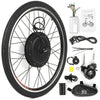 26x1.75'' Electric Bike Conversion Kit Bike Rear Wheel Hub Motor Kit 48V 1000W Powerful E-Bike Motor Kit Brushless Controller PAS Signal Light Bike Brake Shifter Kit