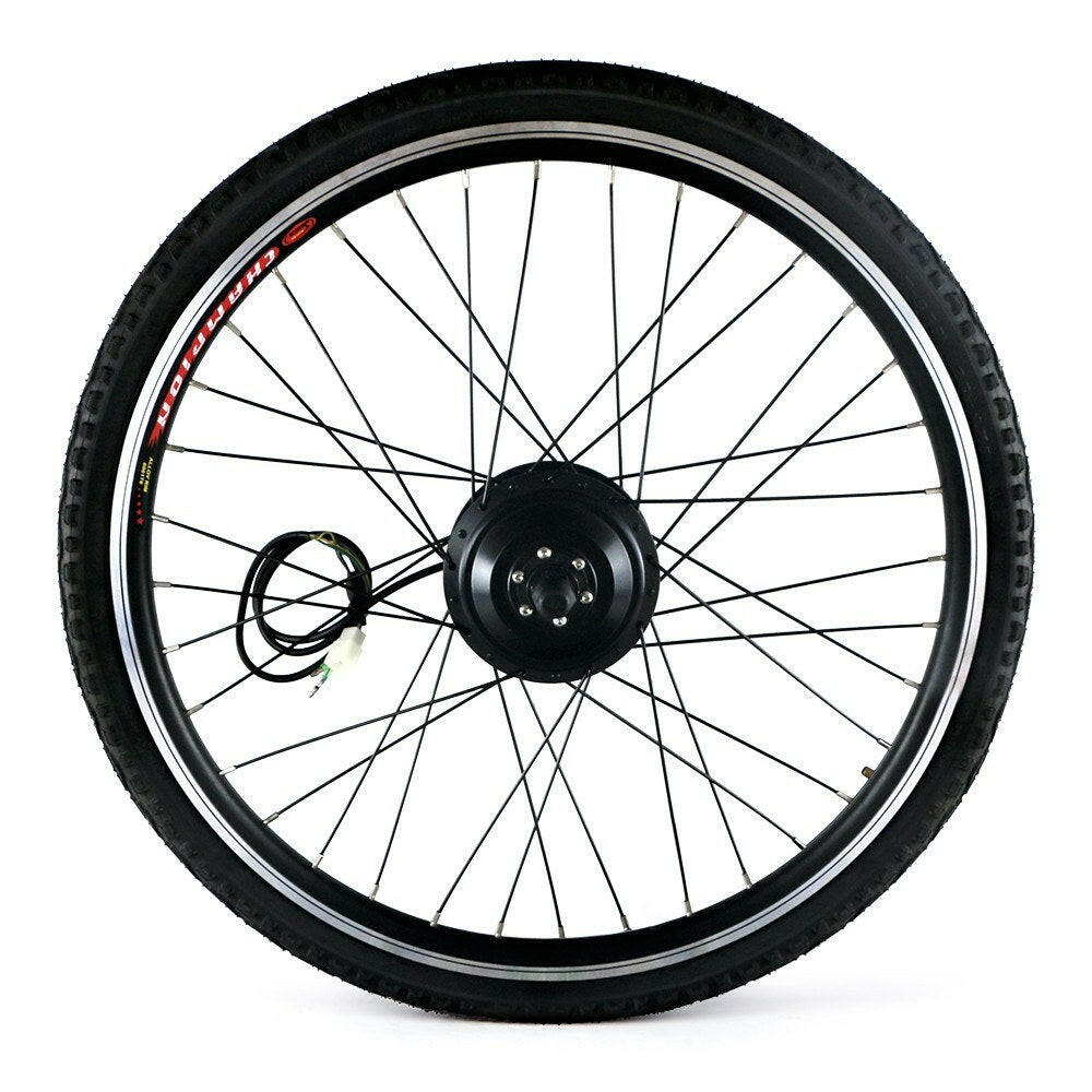 26x1.75'' Electric Bicycle Rear Wheel Disc Brake Hub Motor Kit 36V 250W Powerful Motor E-Bike Conversion Kit Controller Thumb Speed Throttle Signal Light Bike Brake Shifter Kit-WAYBIKER