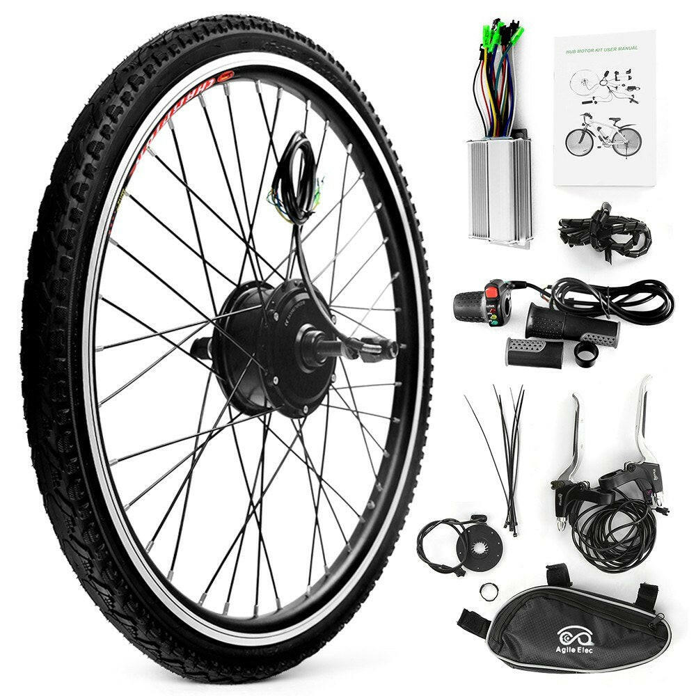 36v 250w hub motor electric bicycle conversion kit 26x1.75'' Electric Bicycle Rear Wheel Disc Brake Hub Motor Kit 36V 250