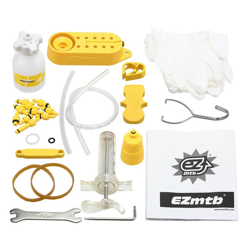 Bike Hydraulic Disc Brake Bleed Tool MTB Road Bike Brake Bleeding Kit Bike Mineral Oil Fluid Bleeder Kit-WAYBIKER