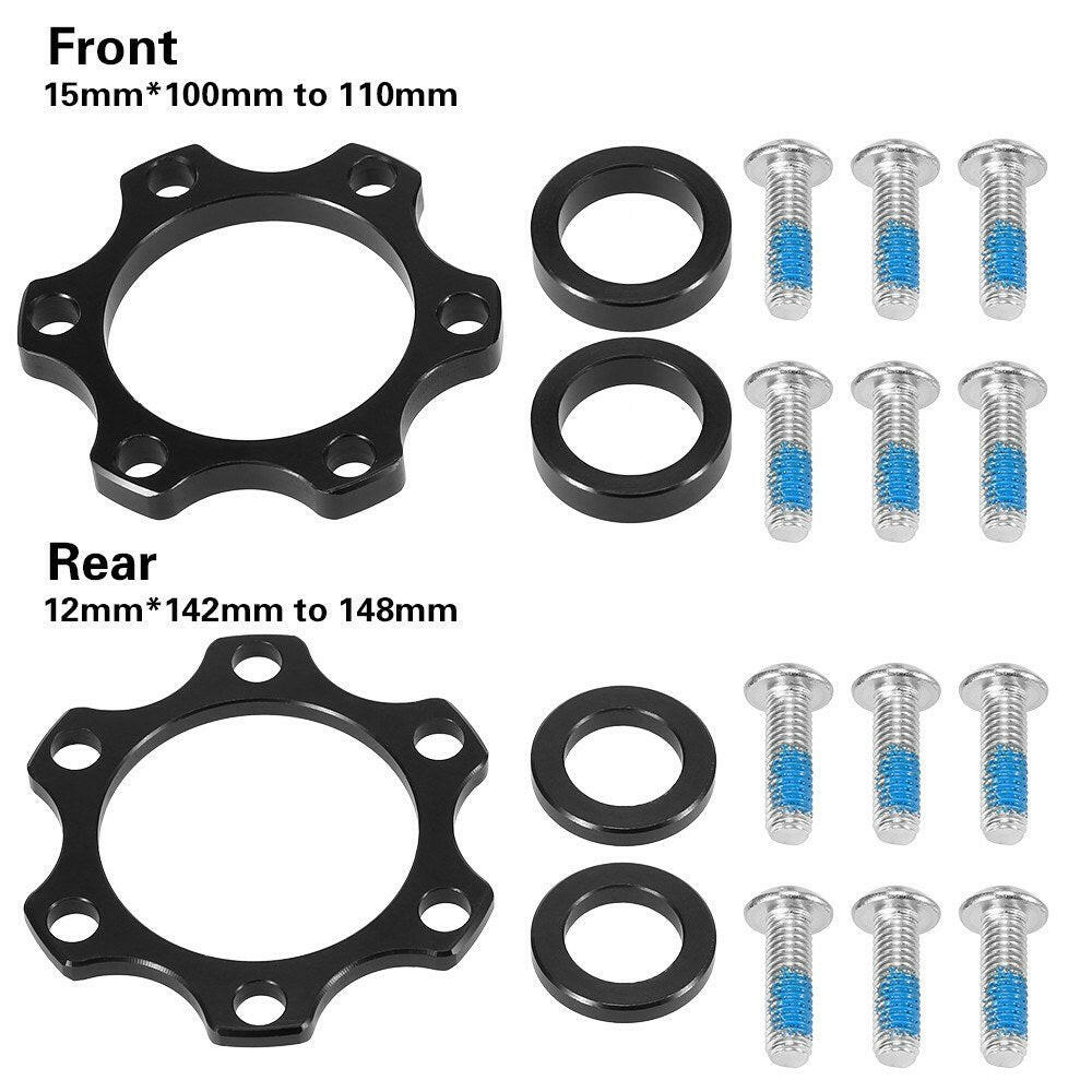 Bike Hub Adapter Boost Hub Conversion Kit Front 15x100MM to 110MM Rear 12x142MM to 148MM Front Rear Boost Adapter Conversion-WAYBIKER