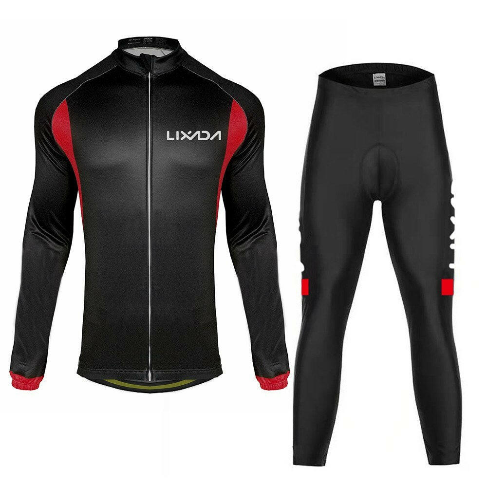 Lixada Winter Autumn Men's Sports Cycling cloth Suit
