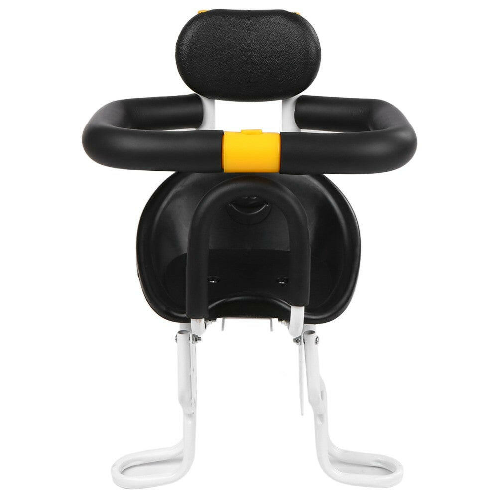 Safety Child Bicycle Seat Bike Front Baby Seat Kids Saddle with Foot Pedals Support Back Rest for MTB Road Bike-WAYBIKER
