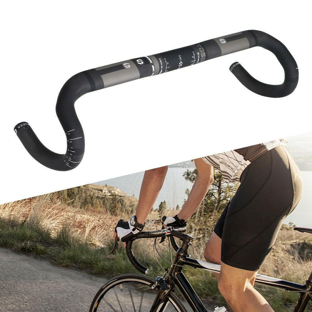 400/420/440mm Carbon Road Handlebar Bike Bent Bar Road Bicycle Handlebar 31.8mm