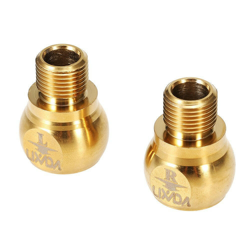 Lixada 1 Pair 9/16in Stainless Steel Bike Pedal Extenders-WAYBIKER