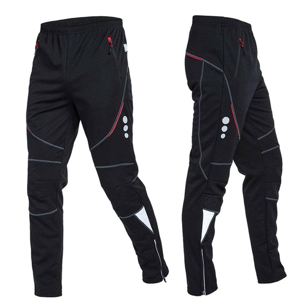 Men's Windproof Thermal Fleece Cycling Pants