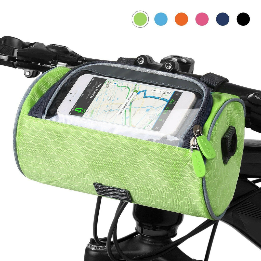 Waterproof Bike Handlebar Bag Bicycle Front Bag Touchscreen Phone Holder Bag Pack Shoulder Bag MTB Cycling Storage Bag Pannier-WAYBIKER