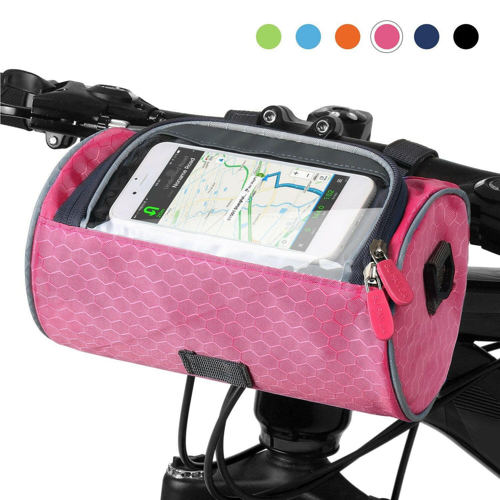 Waterproof Bike Handlebar Bag Bicycle Front Bag Touchscreen Phone Holder Bag Pack Shoulder Bag MTB Cycling Storage Bag Pannier