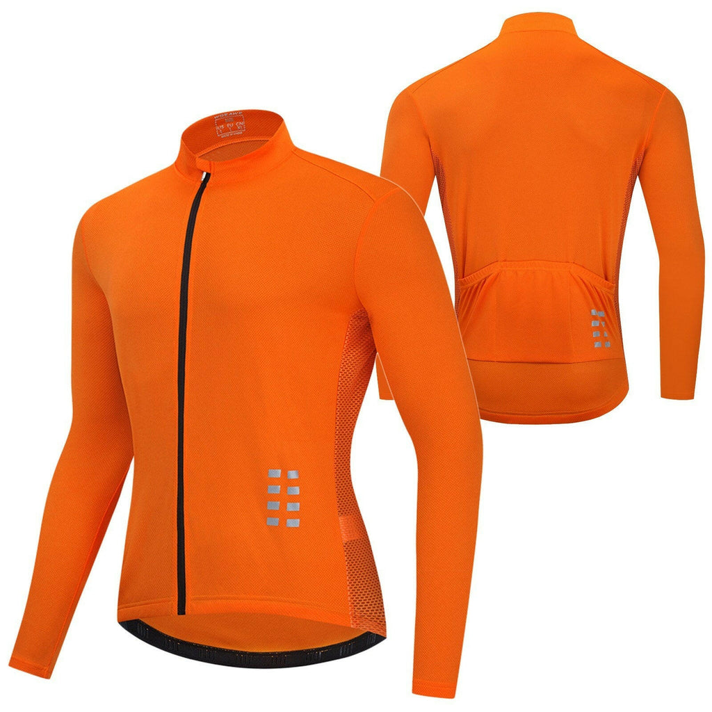 Men Long Sleeve Cycling Jersey Breathable MTB Bicycle Shirt Bike Riding Running Sports Jacket Clothing-WAYBIKER