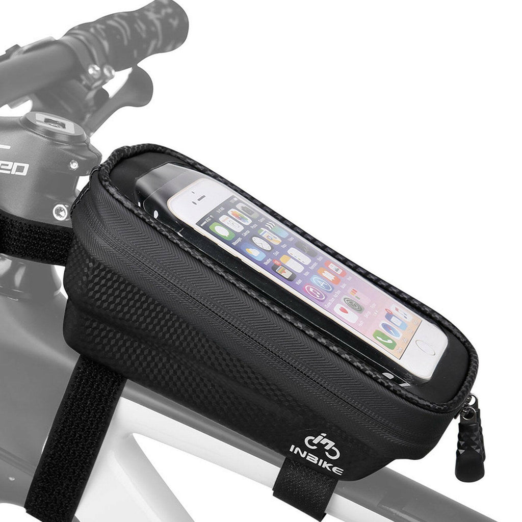 Touch Screen Bicycle Top Tube Bag EVA Hard Shell Bicycle Frame Bag Waterproof Bike Storage Bag Cycling Accessories-WAYBIKER
