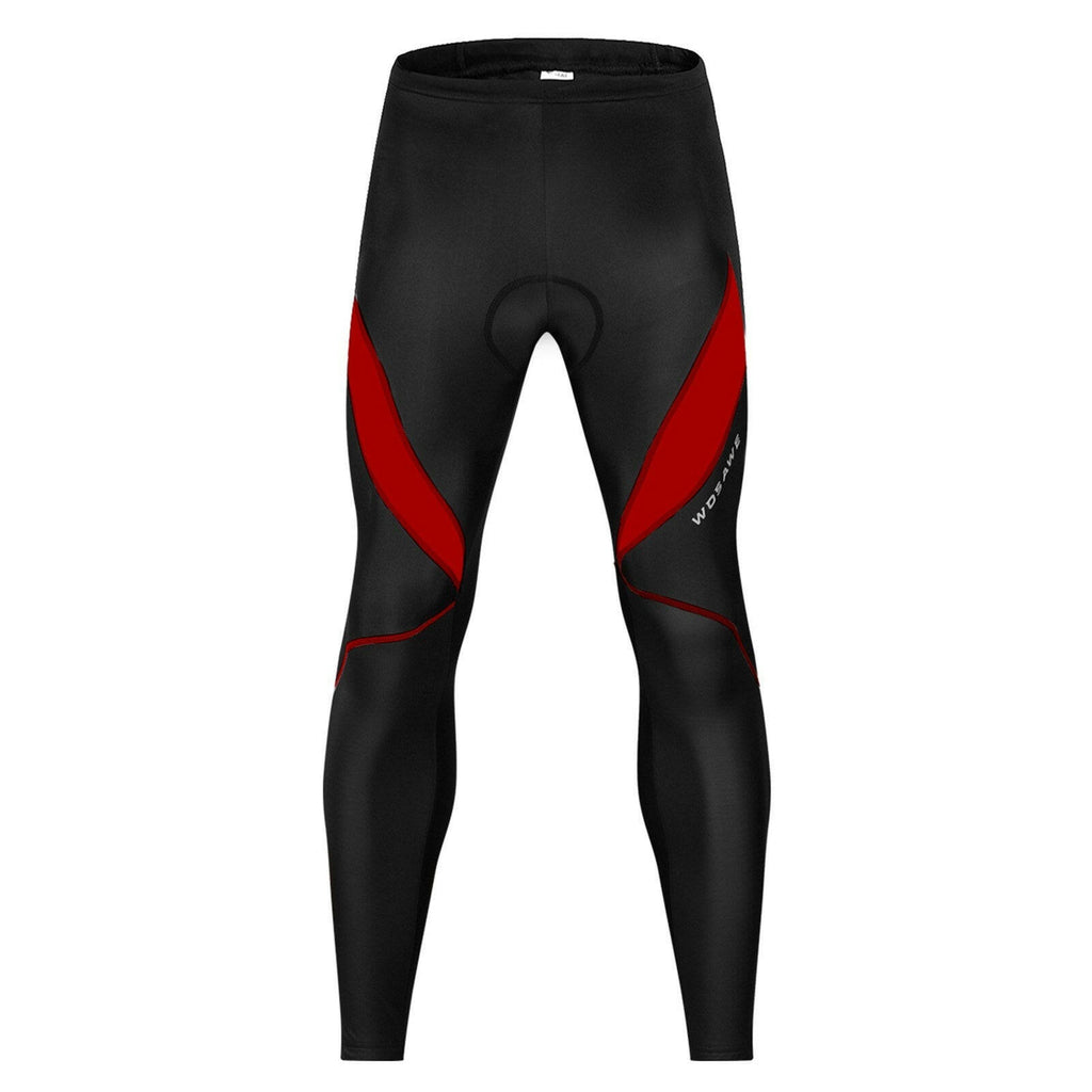 Men Bicycle Pants 3D Padded Road Bike Cycling Pants Windproof Thermal Biking Running Tights-WAYBIKER