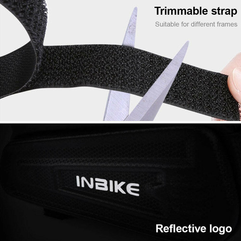 Touch Screen Bicycle Top Tube Bag EVA Hard Shell Bicycle Frame Bag Waterproof Bike   Storage Bag Cycling Accessories-WAYBIKER
