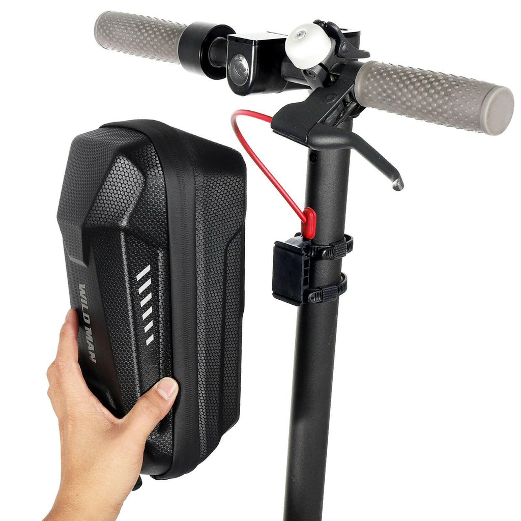 WILD MAN ES8X/ES8X Plus (optional) Electric Scooter Bicycle Front Bag  Handlebar Bag Riding Travel Quick Easy To Install Quick Release Package Hard Cover Reflective Waterproof Bags-WAYBIKER