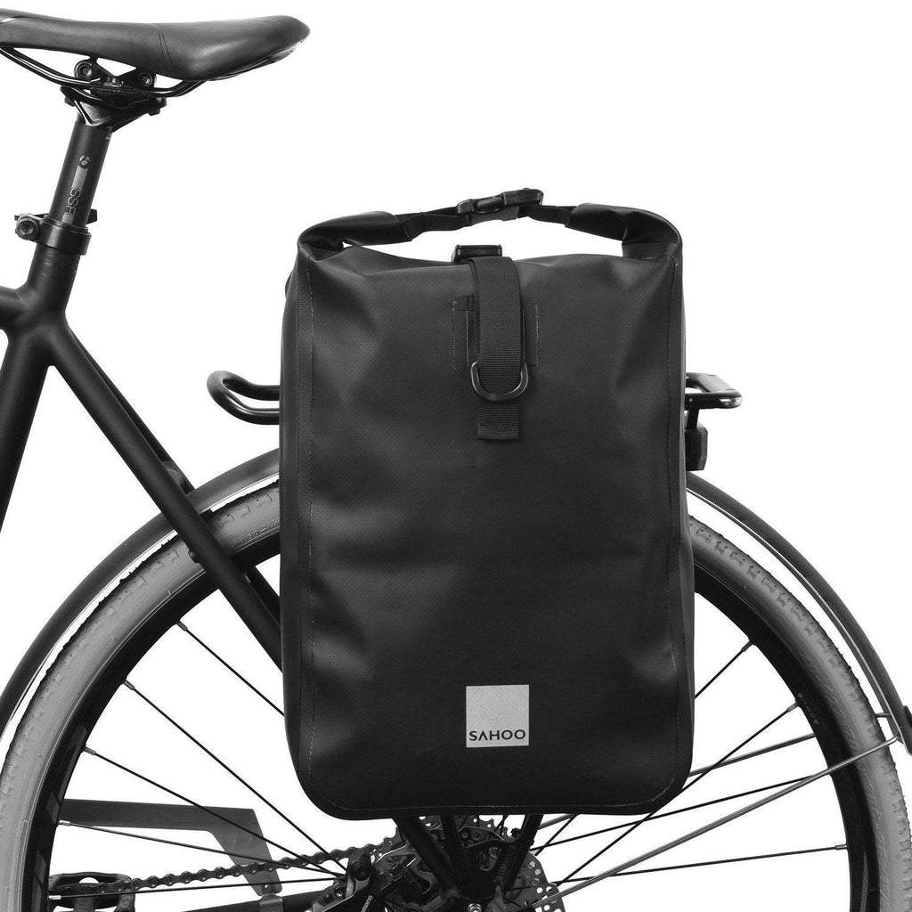 Multifunctional Cycling Bicycle Bike Rear Seat Trunk Bag Large Capacity Outdoor Sports Pouch Rack Panniers Shoulder Handbag Reflective Rear Bag MTB Road Bike Bag Waterproof Bicycle Storage Bag Bike Accessories