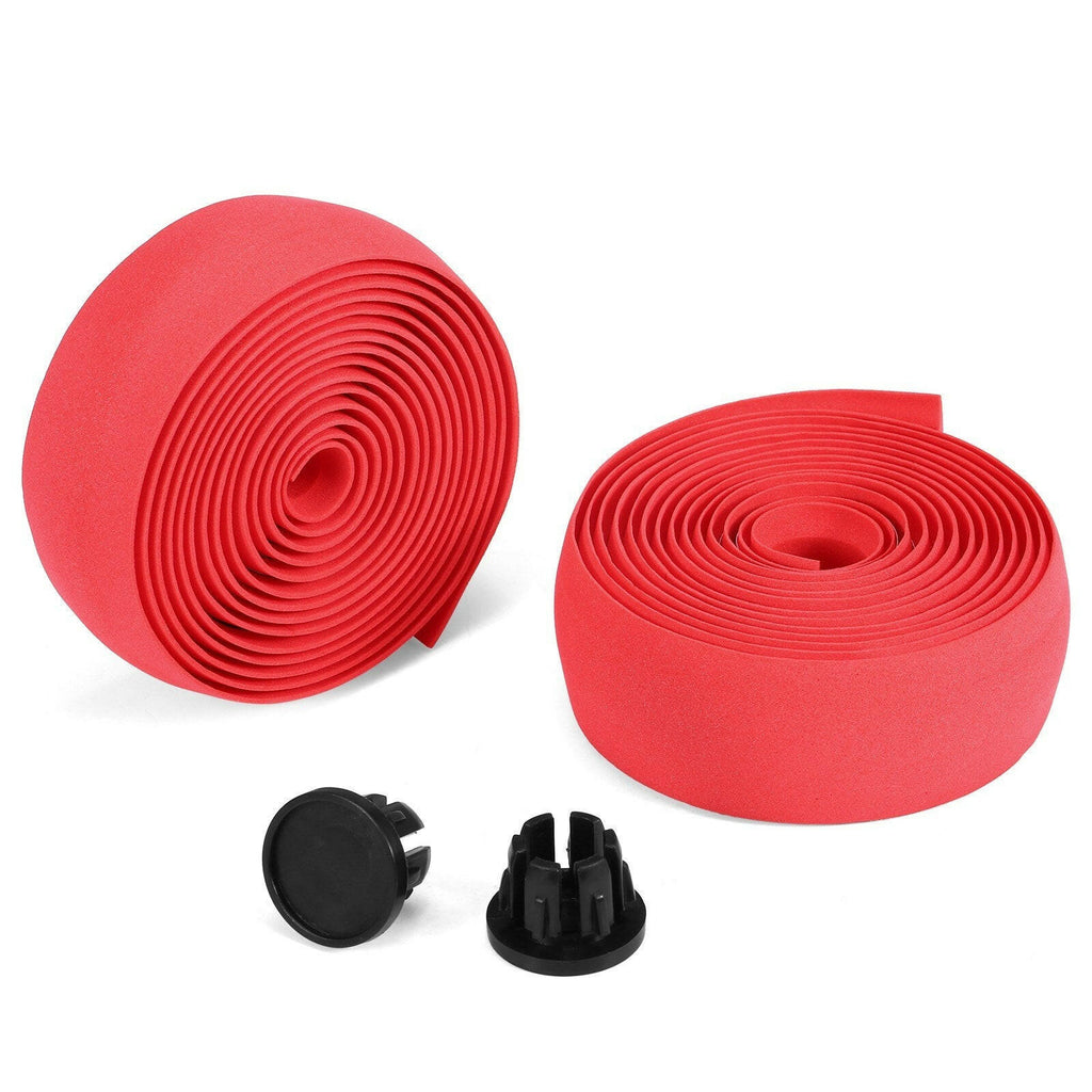 2pcs Bicycle Handlebar Tapes Soft Road Bike Handlebar Band Breathable Non-Slip Cycling Handlebar Belt EVA Bar Tape Bicycle Horns Belt Bike Anti-Slip Shockproof Wrap Riding Equipment-WAYBIKER