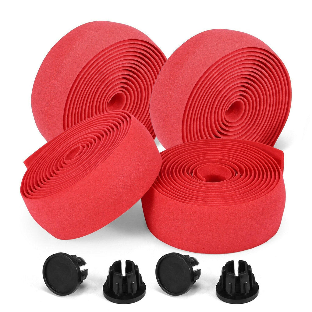 2pcs Bicycle Handlebar Tapes Soft Road Bike Handlebar Band Breathable Non-Slip Cycling Handlebar Belt EVA Bar Tape Bicycle Horns Belt Bike Anti-Slip Shockproof Wrap Riding Equipment-WAYBIKER