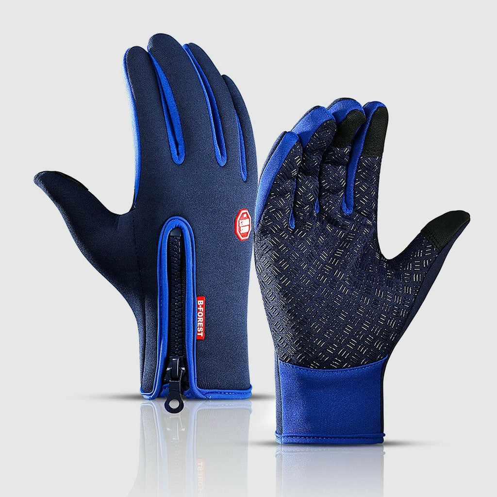 Cycling Gloves Touchscreen Waterproof Fleece Thermal Sports Gloves for Hiking Skiing-WAYBIKER
