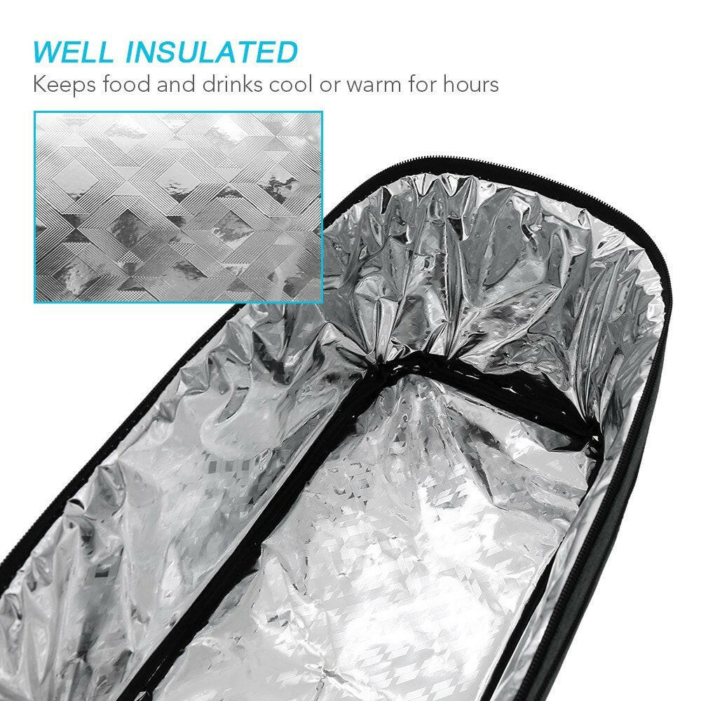 8L Insulated Trunk Cooler Bag Large Capacity Bike Rear Panniers Bag Reflective Rear Saddle Bag MTB Road Bike Bag for Warm or Cold Items-WAYBIKER