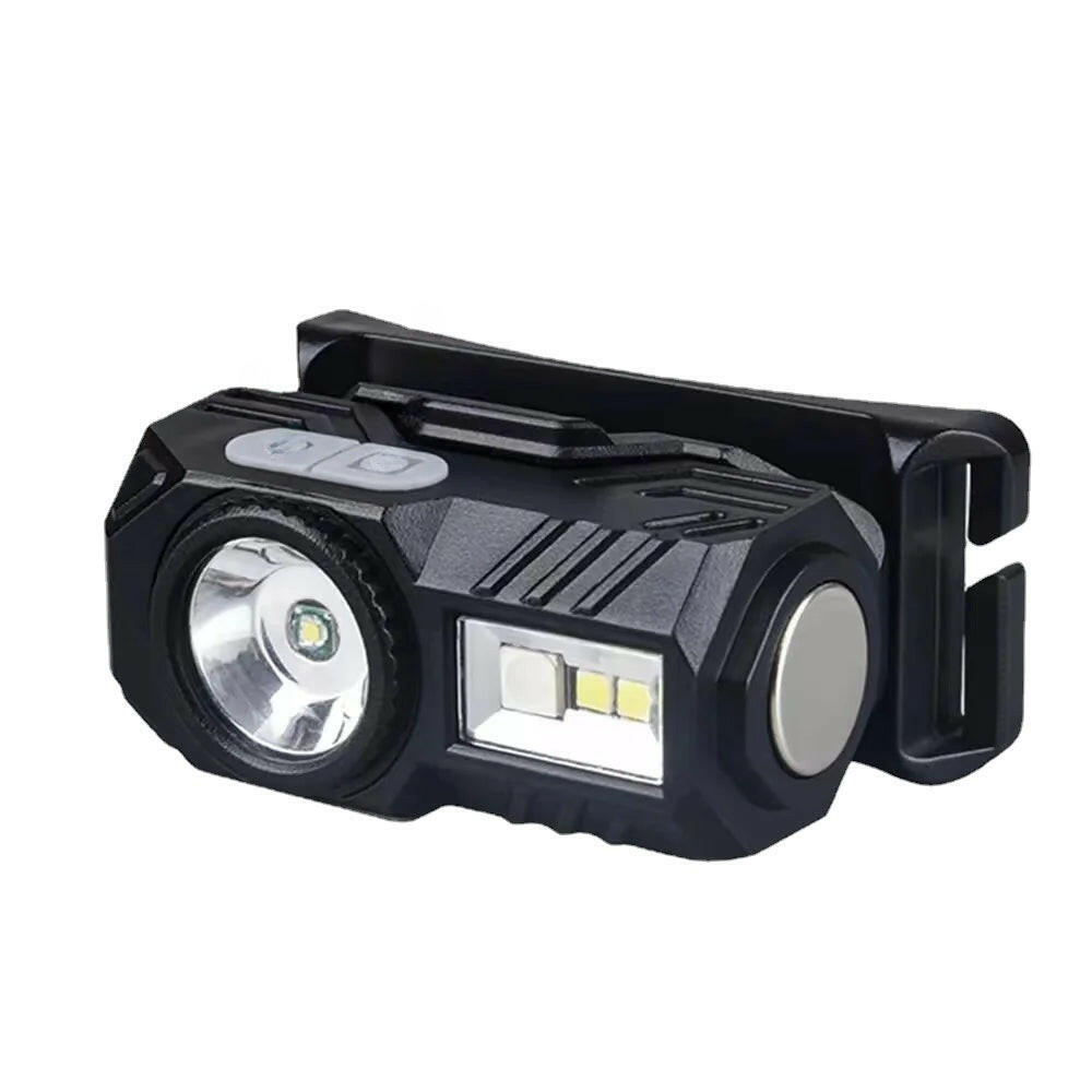 X22 XPE 2 * LED RGB Portable Headlights Rechargeable Headlamp Fill  Night Travel Safety light Gear RGB Switch Built-in Battery-WAYBIKER