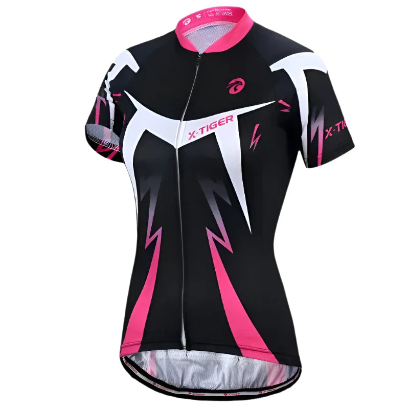 X-Tiger Women Cycling Jerseys Female Short Sleeve Cyclist Ciclismo Road Bike Clothing Breathable Quick Dry Polyester Shirts-WAYBIKER