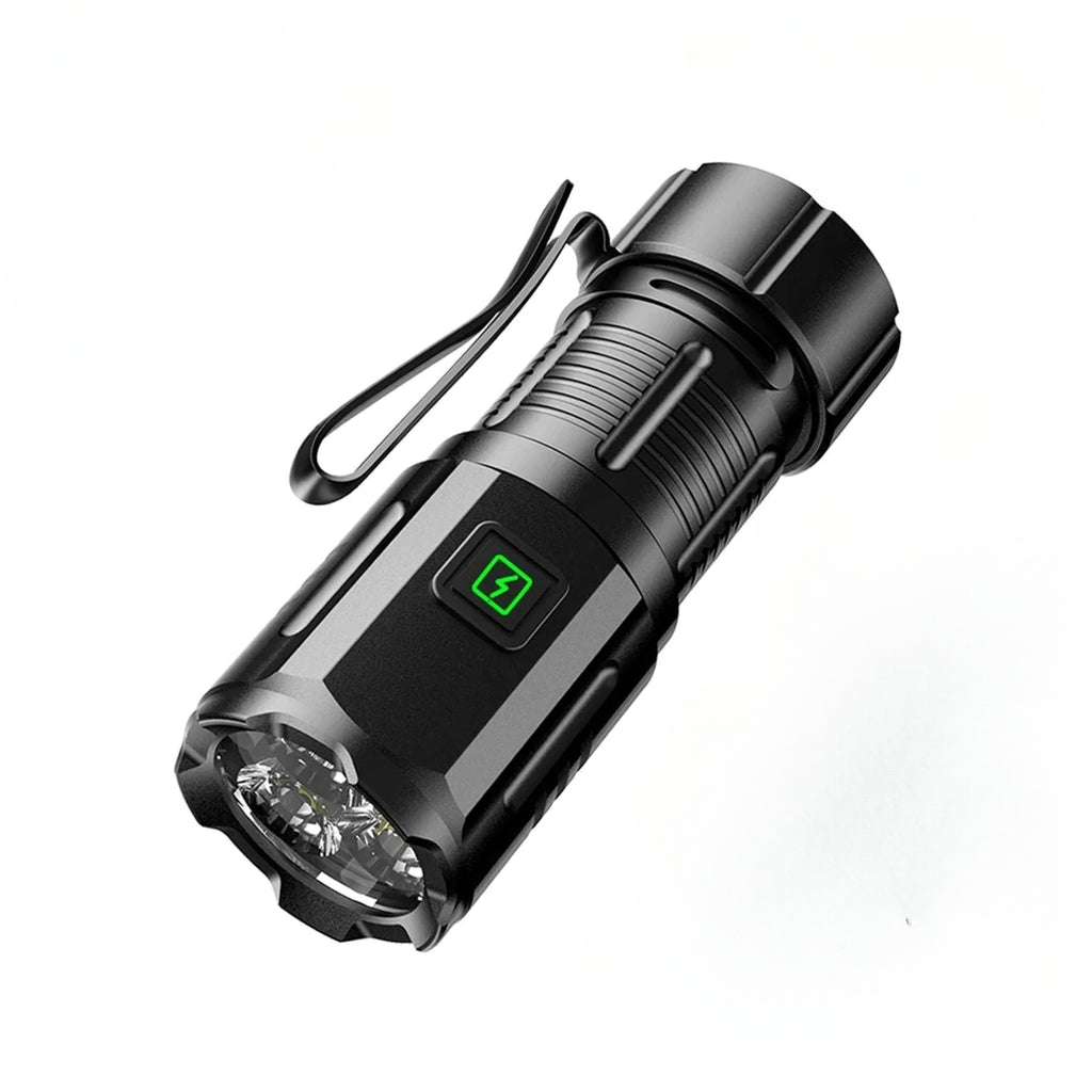 6500K 3x Led Mini Palm Small Flashlight USB Rechargeable Portable Magnet Torch Outdoor Hiking Camping Home Work Car Repai 16340-WAYBIKER