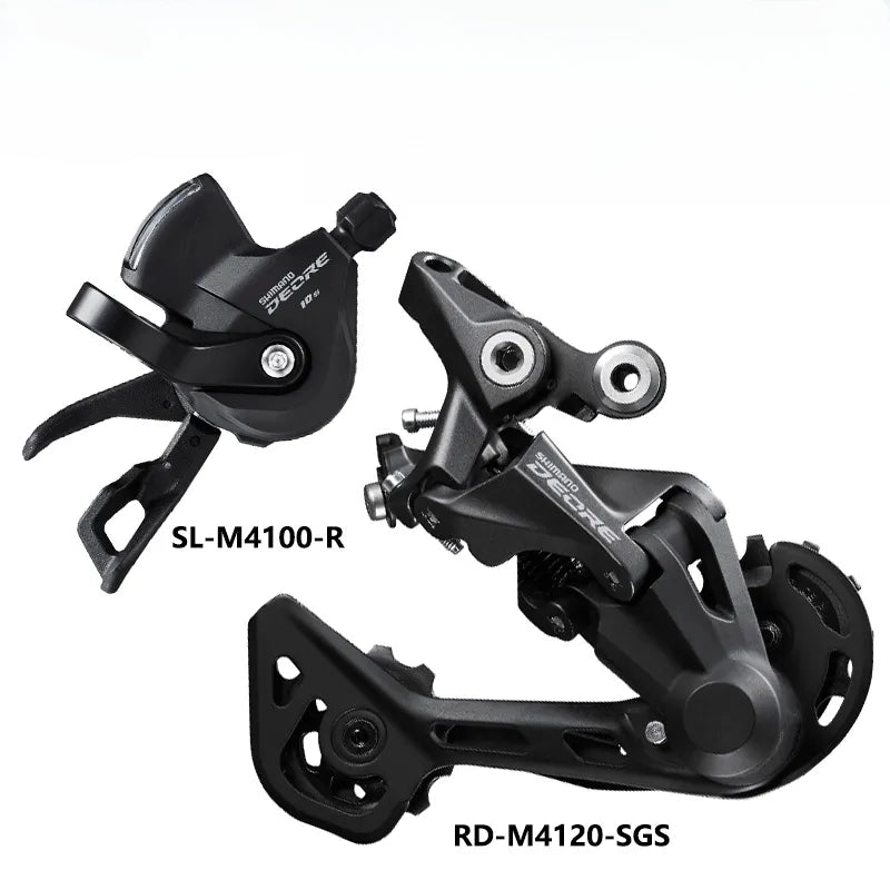 Shimano Deore M4100 1x10S MTB Bike Derailleurs Groupset SL-M4100 Shifter Lever RD-M4120 RD-M5120 Rear Bicycle Switch Basic m6000-WAYBIKER