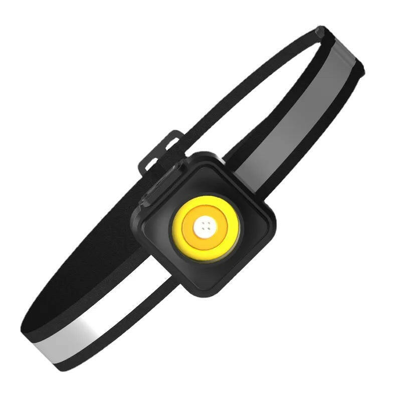 New COB Small Adjustable Lightweight Headlamp 3 Light Source  COB Small Headlamp Outdoor Torch Fishing Camping Lighting Charging-WAYBIKER