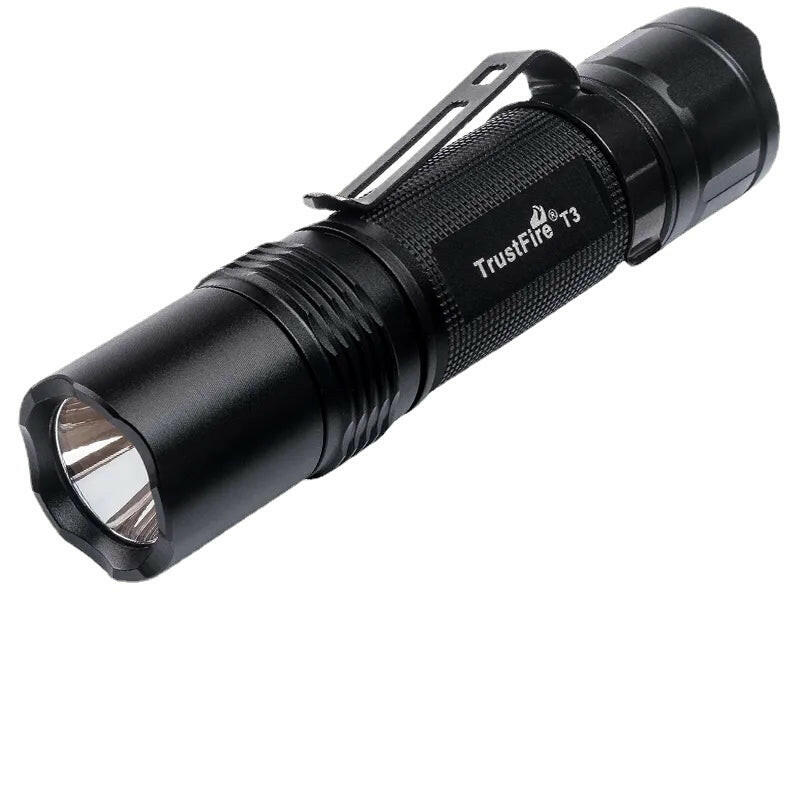 Trustfire T3 Army Tactical Flashlight 18650 CR123 1000 Lumens IPX8 Waterproof Weapons For Self-Defense Pocket Led Torchs Lights-WAYBIKER