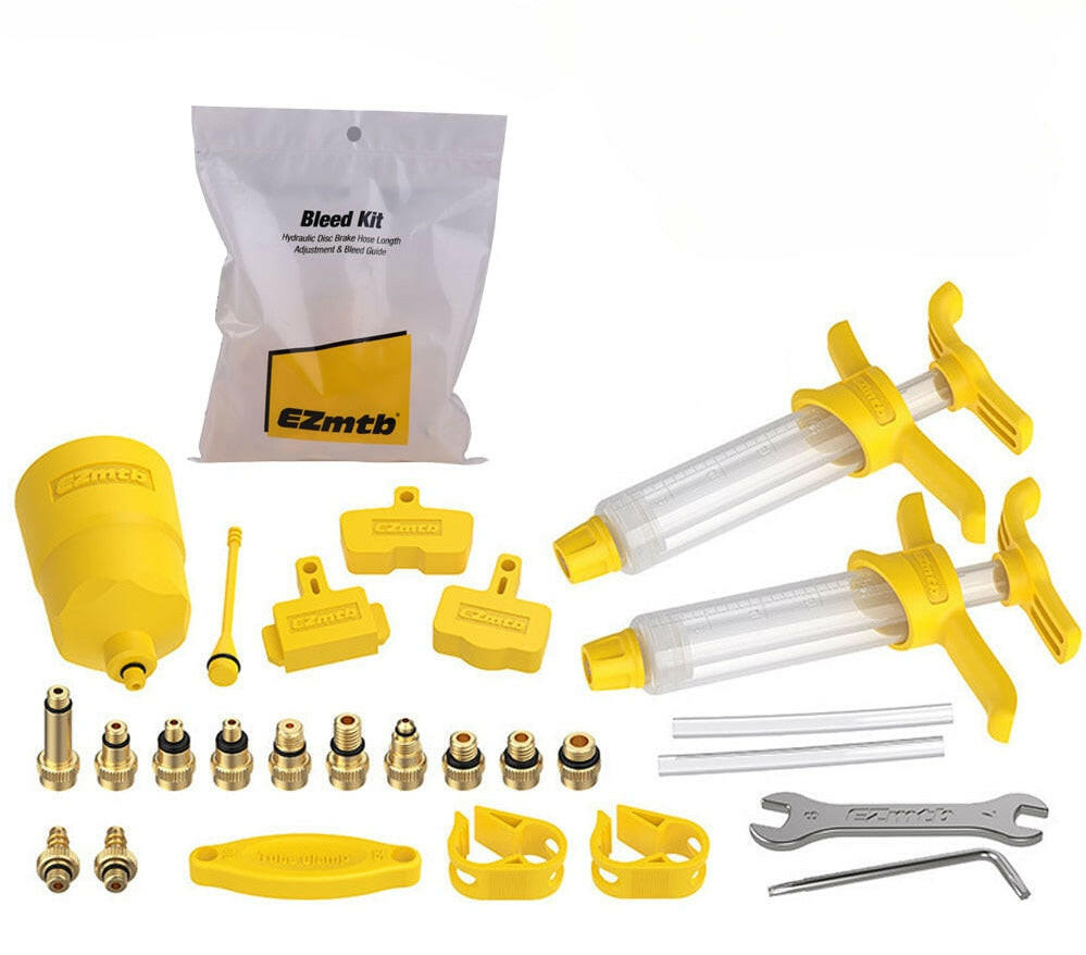 Ezmtb Bicycle Hydraulic Disc Brake Oil Bleed Kit Tools For ,SRAM, SHIMANO,MAGURA,Avid,XTECH,ZOOM,MTB Road Bike Brake Repair Tool-WAYBIKER