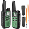 2Pack Baofeng MP25 PMR446/FRS Long Range Rechargeable Type-C Charge Mini Walkie Talkie With LCD Display Flashlight Two-way Radio