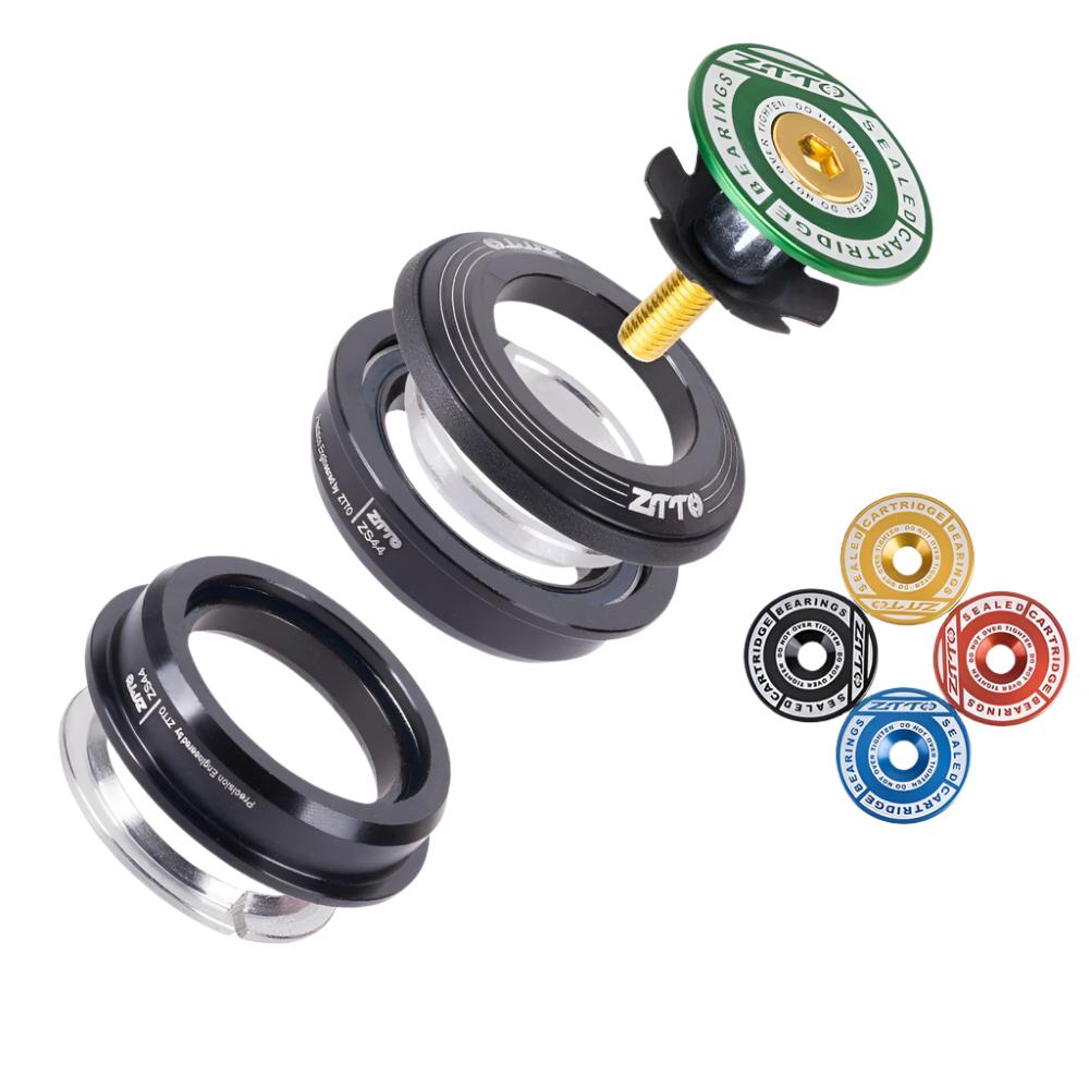 ZTTO 4444S MTB Bicycle Headset 44mm CNC 1 1/8" 28.6 Straight Tube fork Internal 44 SEMI-INTEGRATED Mountain Road Bike Headset-WAYBIKER