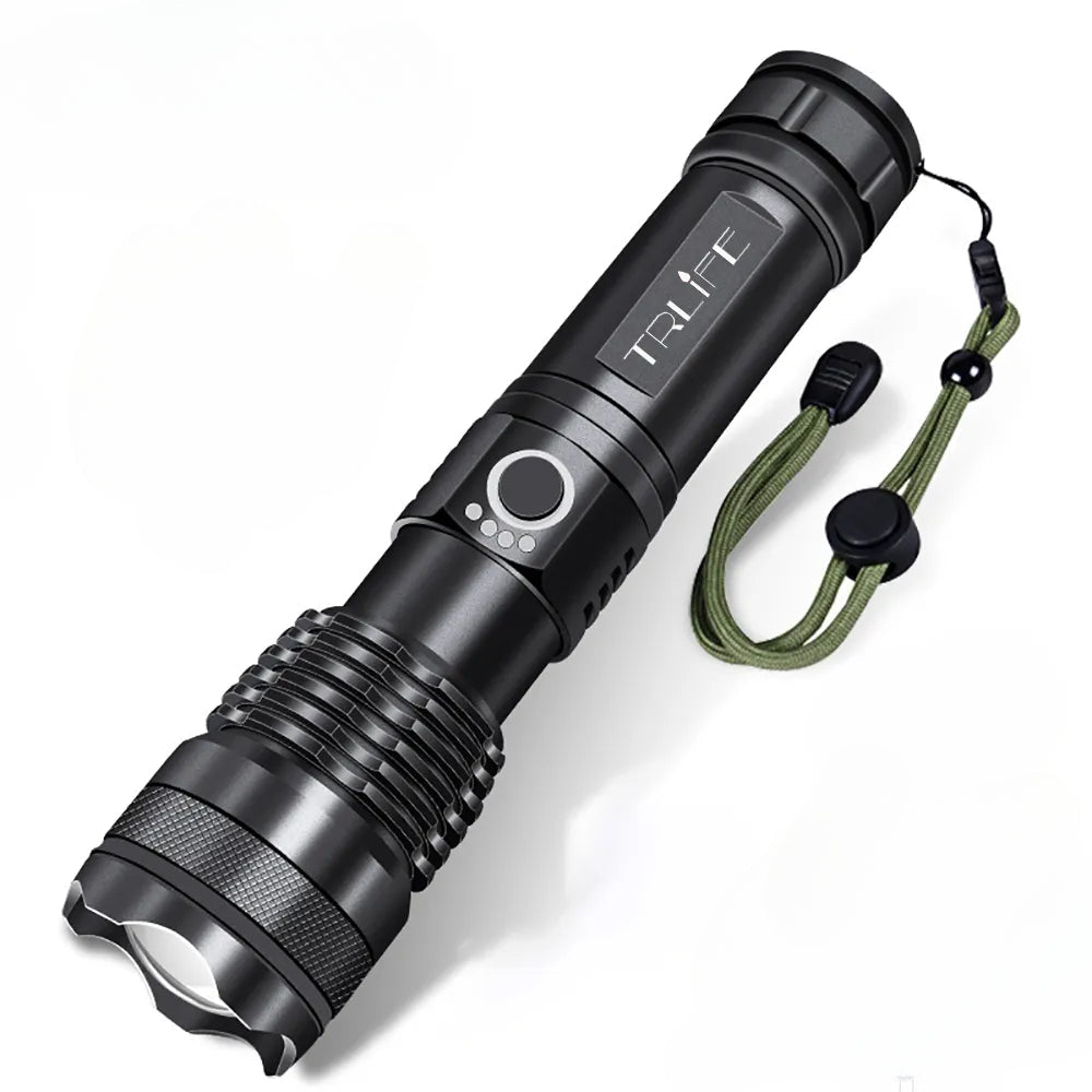 xhp50 most powerful LED Flashlight usb Rechargeable Zoom led torch Best Camping, Outdoor & Emergency use