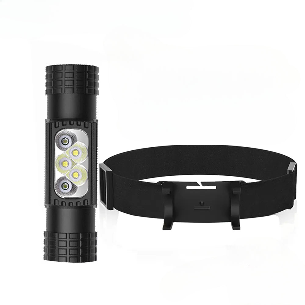 XPG G2 LED Mini night fishing Headlamp High Power White Blue Headlight 18650 Type-C USB Head Torch catch fish Flashlight Lamp-WAYBIKER
