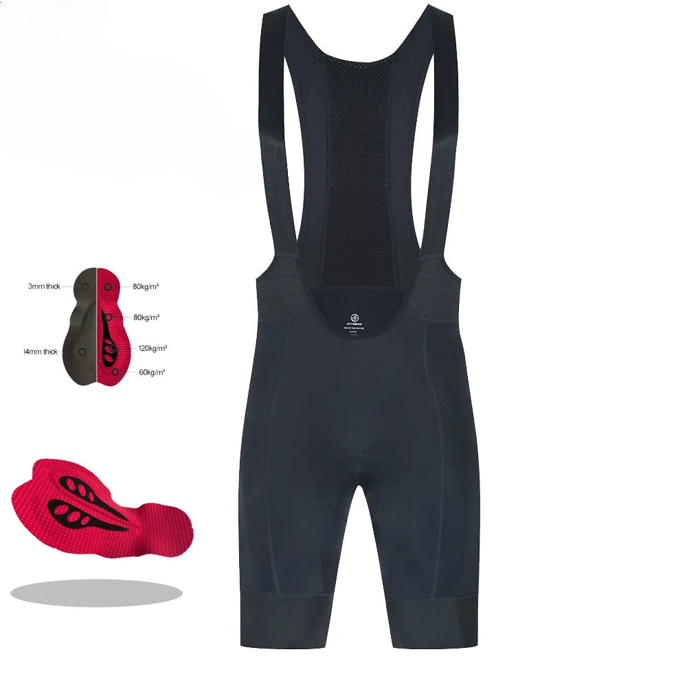 YKYWBIKE 2022 Cycling Bib Shorts Summer 8 Hour Ride Pad Bike Tights MTB Ropa Ciclismo Moisture Wicking Bicycle Pants-WAYBIKER