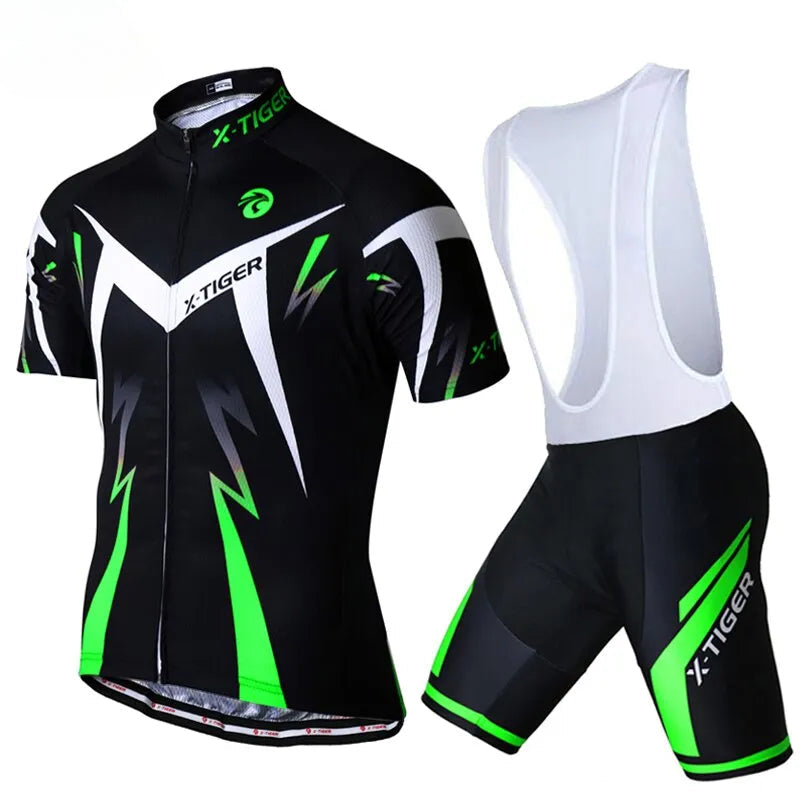 X-TIGER Pro Cycling Jersey Set Summer Men Cycling Wear Mountain Bicycle Clothing MTB Bike Riding Clothes Cycling Suit