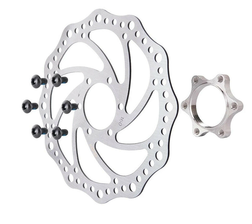 ZTTO MTB Bike Threaded Hub Disk Disc Brake Rotor Mountain bicycle 6 Bolts Flange Adapter Freewheel Cycling 160mm 48mm Rotor-WAYBIKER