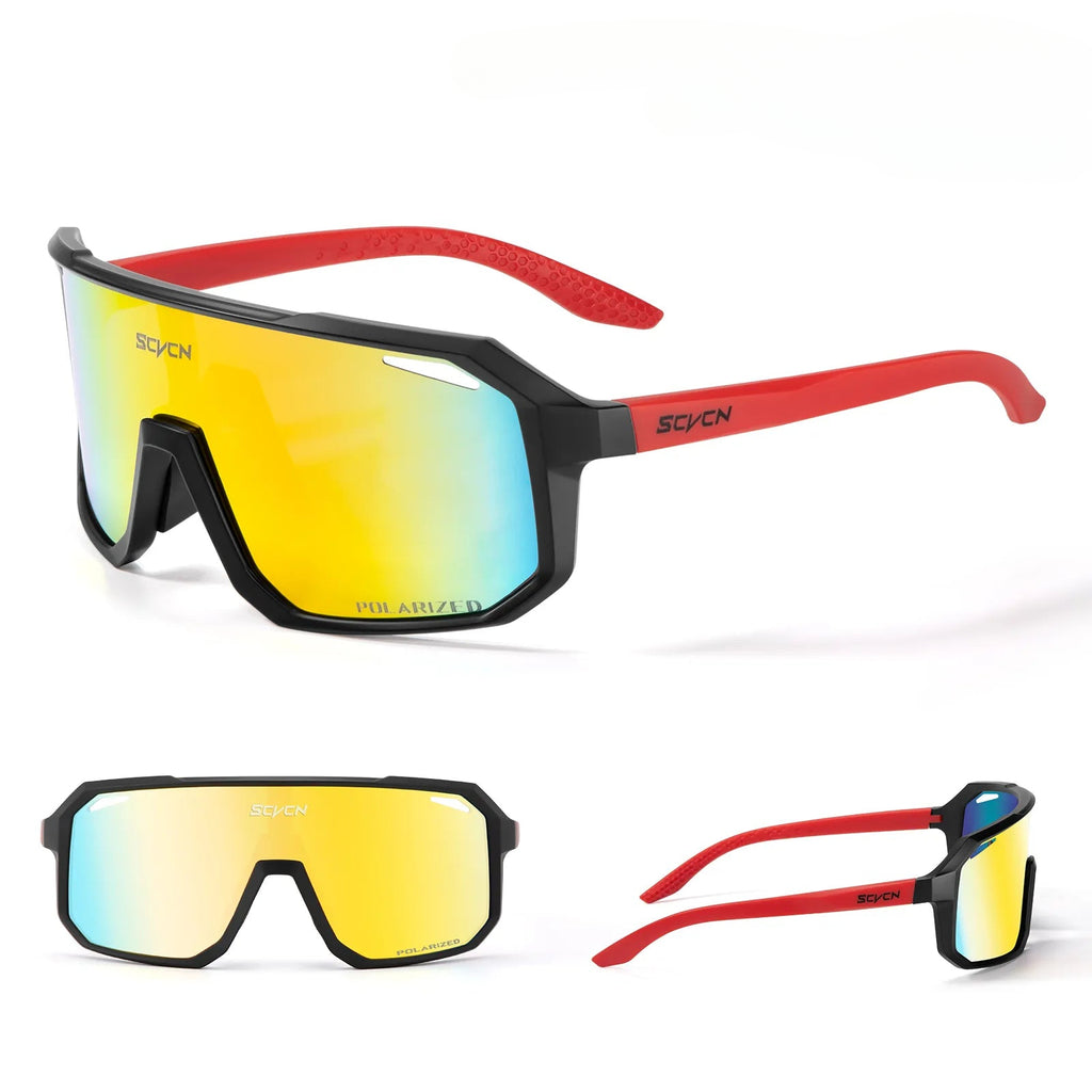 SCVCN Men Sunglasses Polarized Cycling Glasses Sun Glasses for Driving Fishing MTB Goggles Woman Bike Bicycle Cycle Eyewear-WAYBIKER