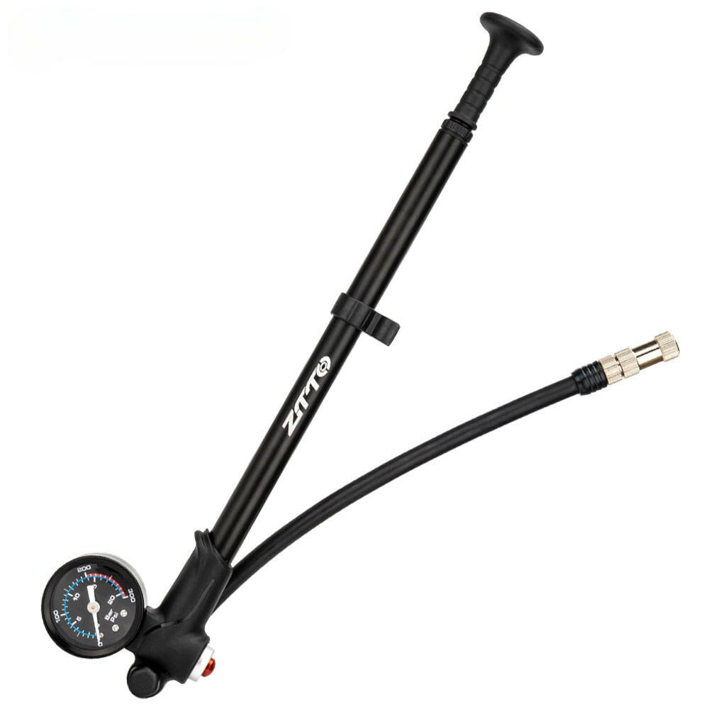 ZTTO 300PSI Bicycle Air Pump High Pressure MTB Bike Shock Pump With Schrader Presta Valve Gauge for Front Fork Rear Suspension-WAYBIKER