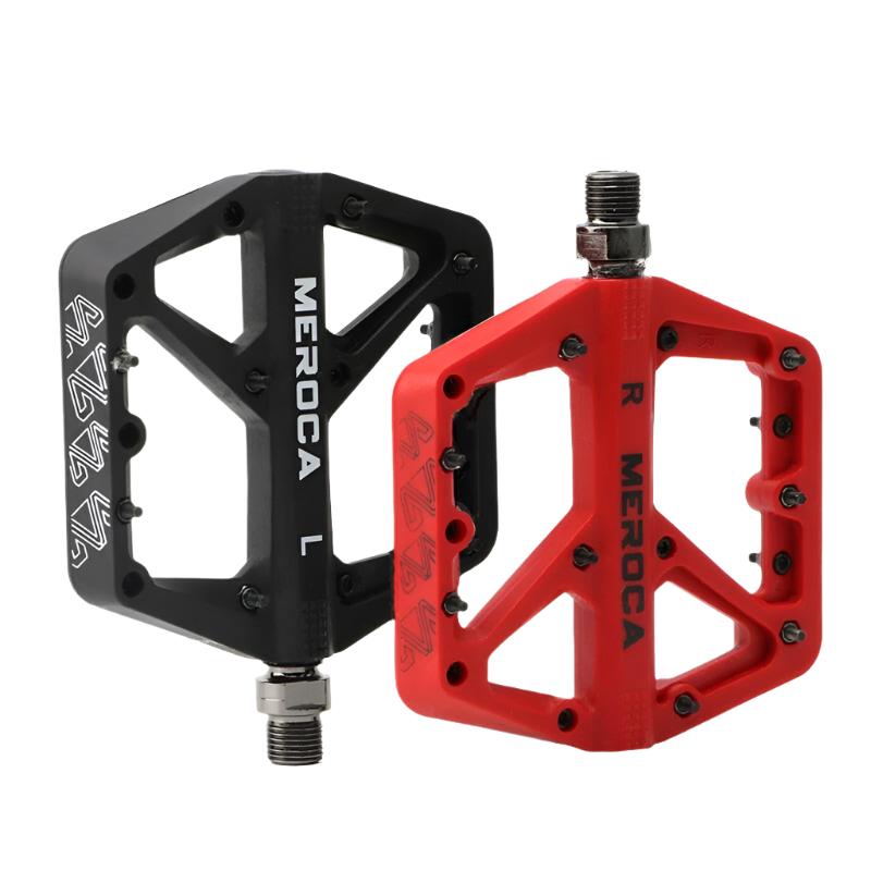 Bicycle Pedal Fiber Widened Nylon Fiber Ultralight Seal Du Bearing BMX Mtb Bicycle Pedals Accessories-WAYBIKER