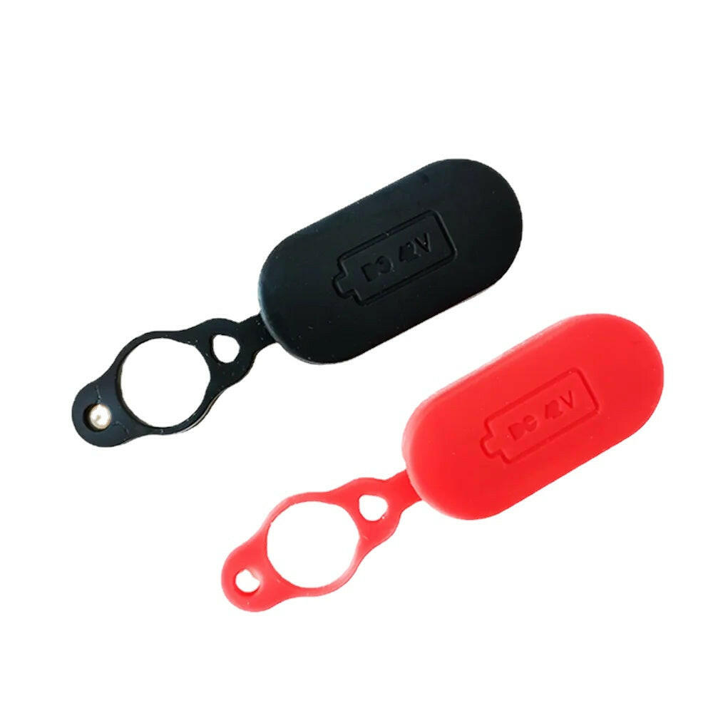 Charging Port Dust Plug Rubber Case For Xiaomi M365 Pro 1S Electric Scooter Brake line Hole Cover Replacement Parts Black Red-WAYBIKER