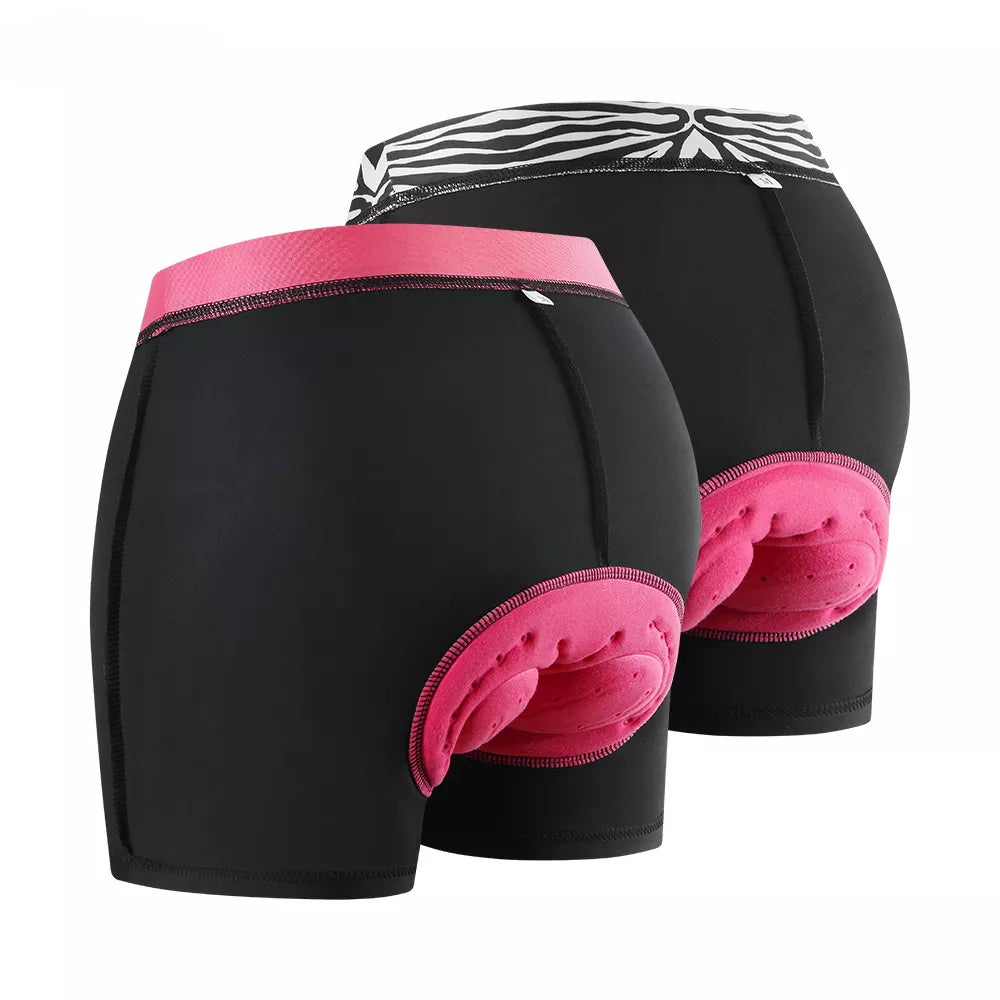 WOSAWE Women Ultra Shorts Breathable Cycling Shorts Gel Pad Shockproof Bicycle Underpant MTB Road Bike Underwear Female Shorts-WAYBIKER