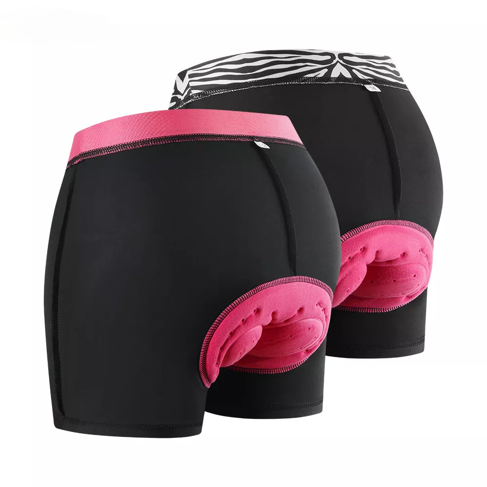 WOSAWE Women Ultra Shorts Breathable Cycling Shorts Gel Pad Shockproof Bicycle Underpant MTB Road Bike Underwear Female Shorts