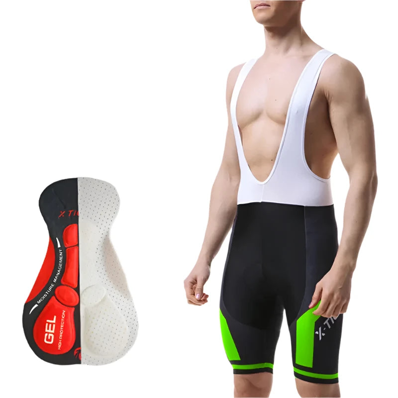 X-TIGER Cycling Bibs Shorts Summer Bike Breathable Men's 5D Gel Padded Bike Tights Triathlon Man Pro Licra Bicycle Shorts-WAYBIKER