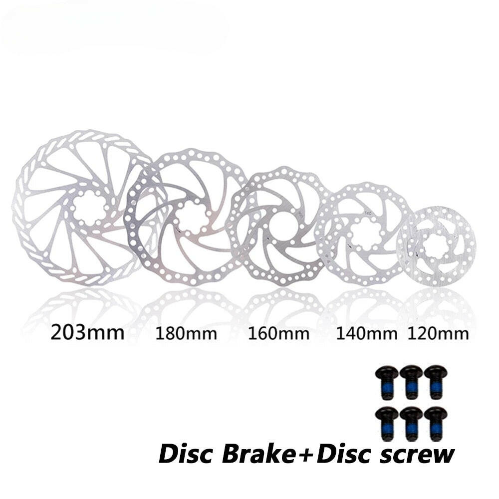 ZTTO MTB 120mm/140mm/160mm/180mm/203mm 6 Inches Stainless Steel Bicycle Rotor Disc For Mountain Road Cruiser Bike Brake Parts-WAYBIKER