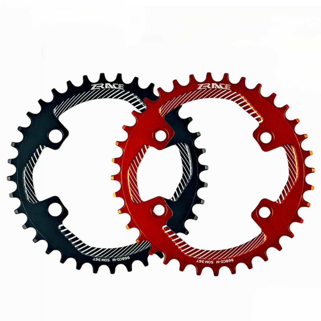 ZRACE BCD96-M Chainrings MTB Round Chainring Chainwheel Asymmetrical Narrow Wide Teeth 32T/34T/36T/38T for M8000 M7000 M6000