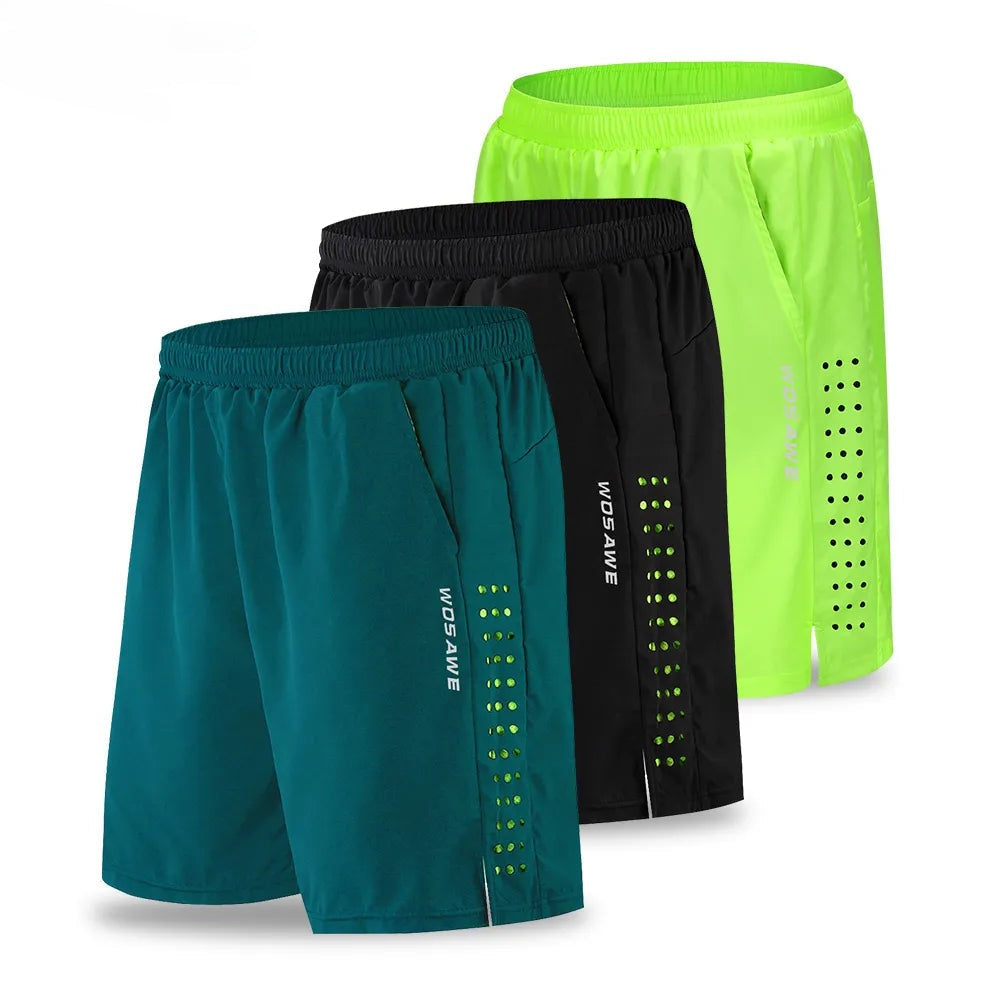 WOSAWE Summer Mens Cycling Shorts Gel Padded Trousers Mountain Bike Downhill Shorts Loose Running Riding Road MTB Bicycle Short-WAYBIKER