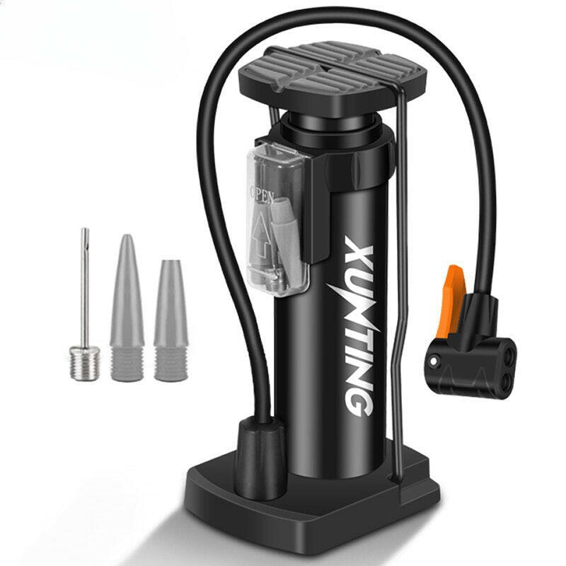 Xunting 140PSI High Pressure Bike Pump AV FV Portable Air Inflator Foot Bicycle MTB Bicycle Pump Bike Accessories-WAYBIKER