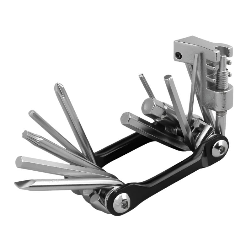 X-TIGER Bike Repair Tool Kits 16 in 1 Bicycle Multitool with Bike Tire Levers Hex Spoke Wrench Folding Metric Repair Tool Set-WAYBIKER