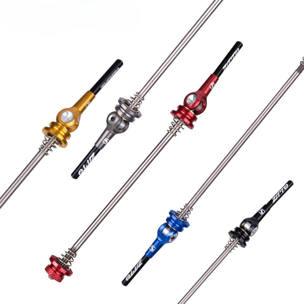 ZTTO MTB Eccentric QR Titanium Alloy Skewers TI Ultralight 9mm 5mm Quick Release 100 135 Hub 52g Lightweight Axle 9x100 10x135-WAYBIKER
